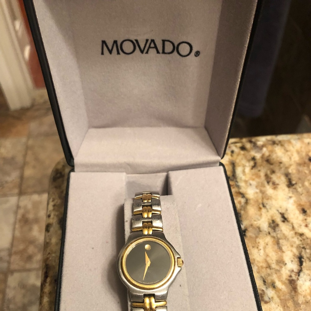 Movado watch two tone